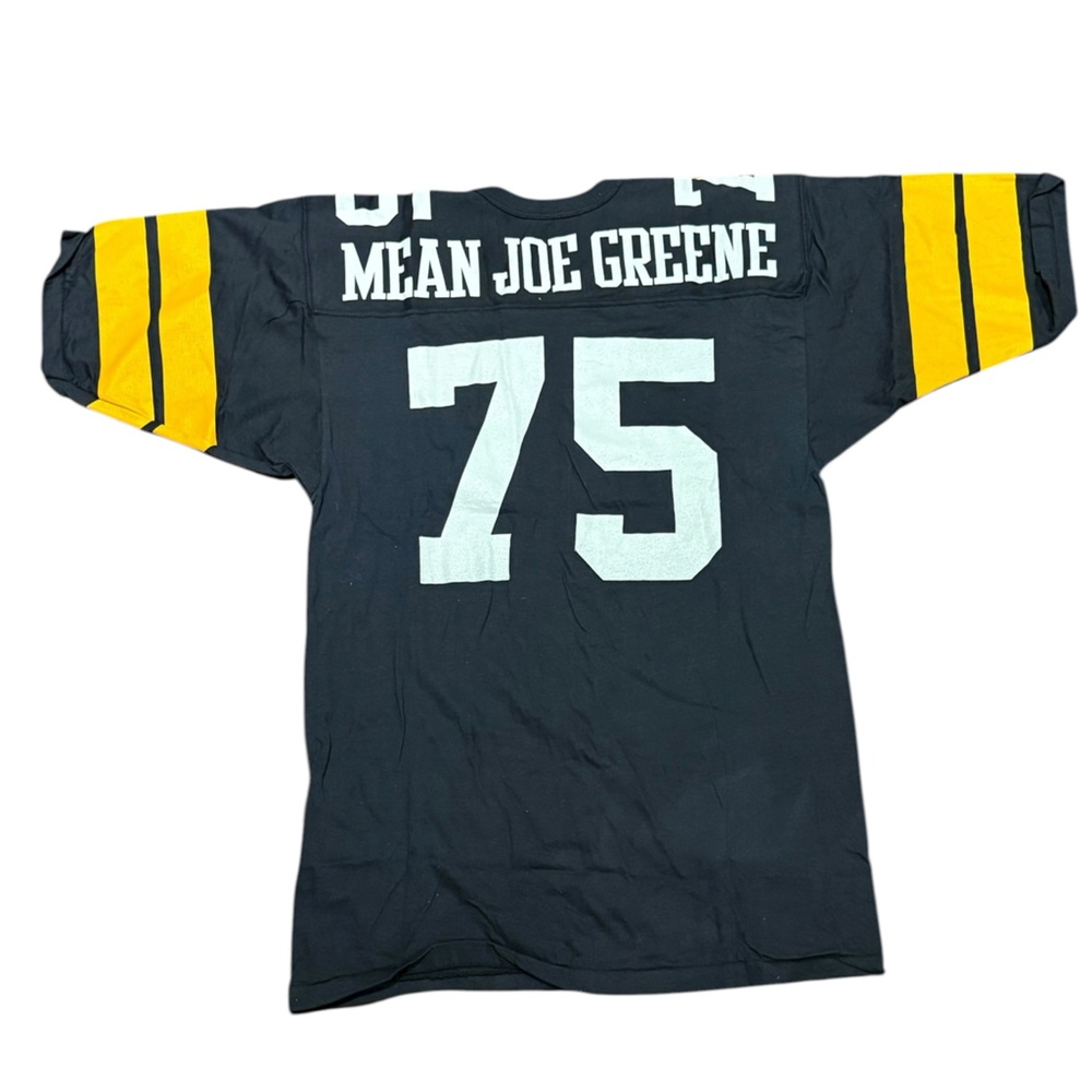 Vintage Russell Athletic Black T-Shirt Jersey for Mean Joe Green Adult Large